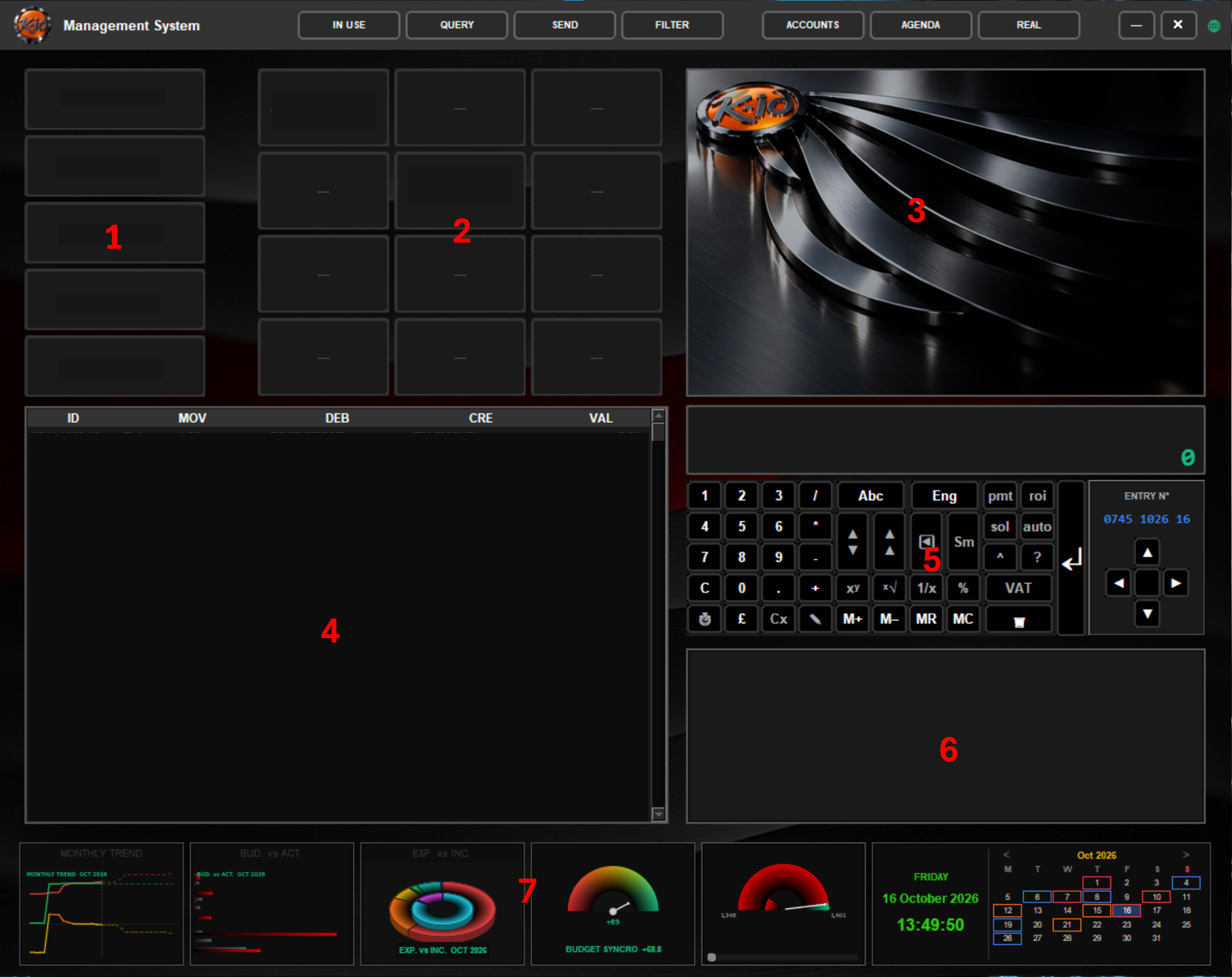 KImpensa main interface